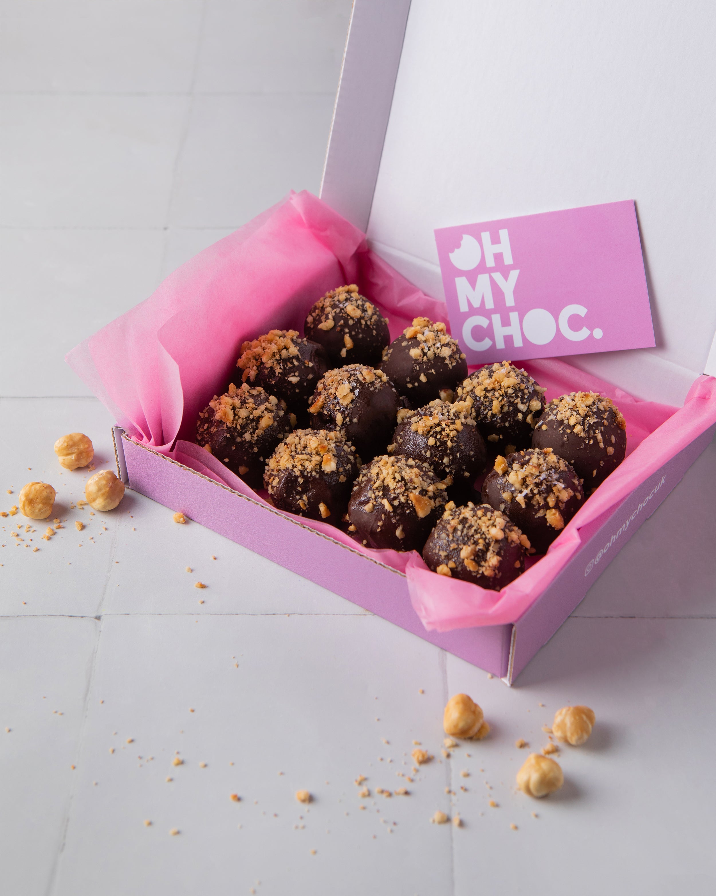 12 x Hazelnut Chocolate Truffles