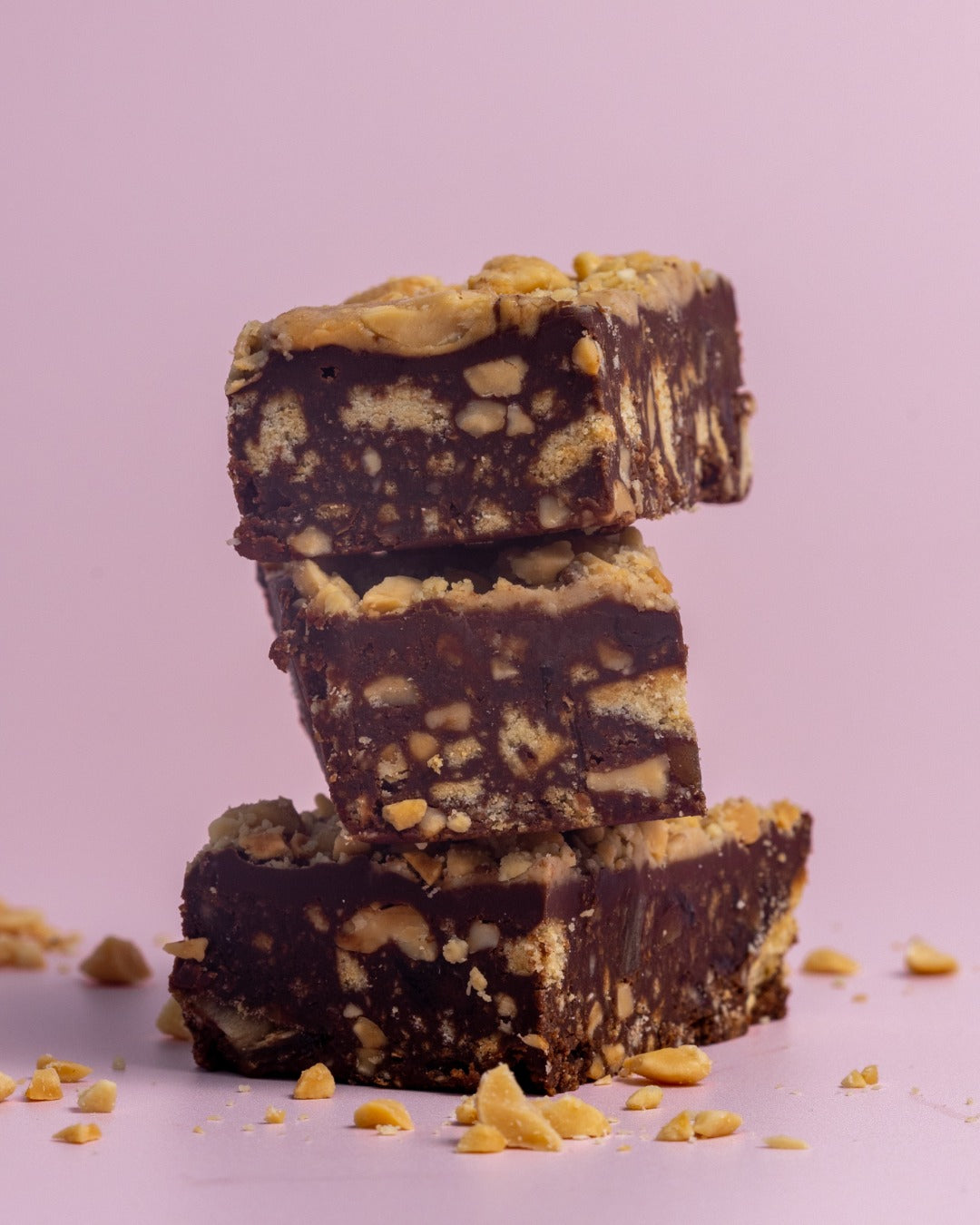 8 x Peanut Butter Crunch Tiffin Bars